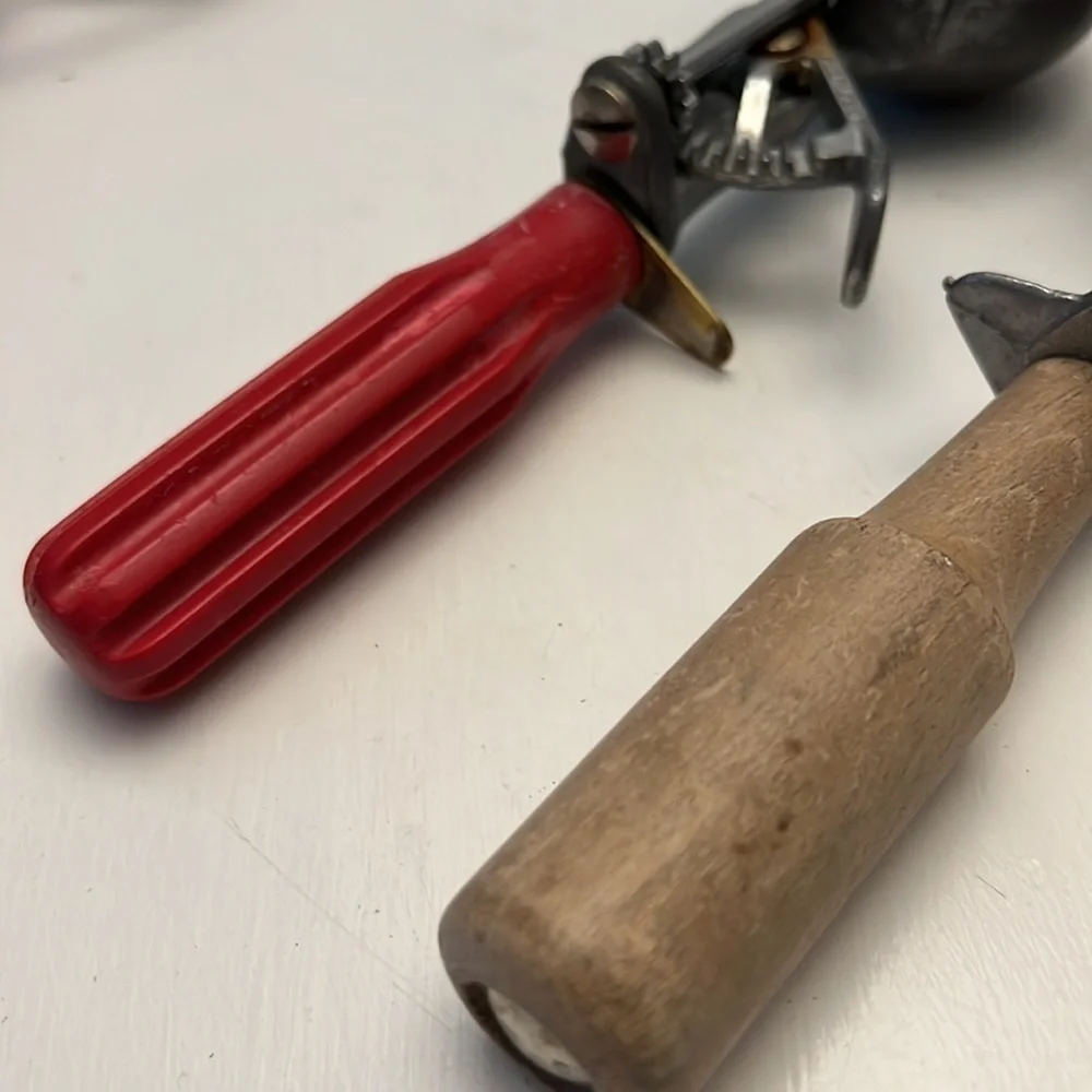 Vintage Ice Cream Scoops One Wood Handle One Peerless
